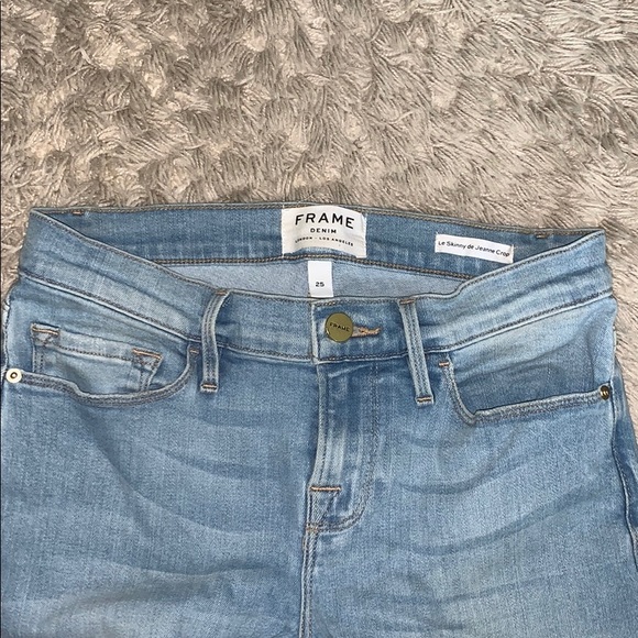 Frame Le Skinny de Jeanne Raw Hem Crop Skinny Jeans - Picture 4 of 5